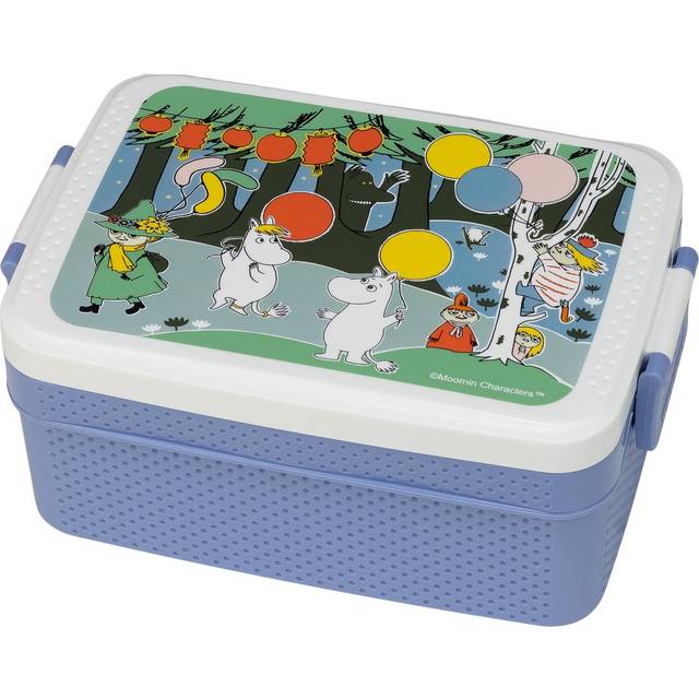 Rätt Start Mumin Festligheter lunchlåda 8x18,5 cm Blå-vit