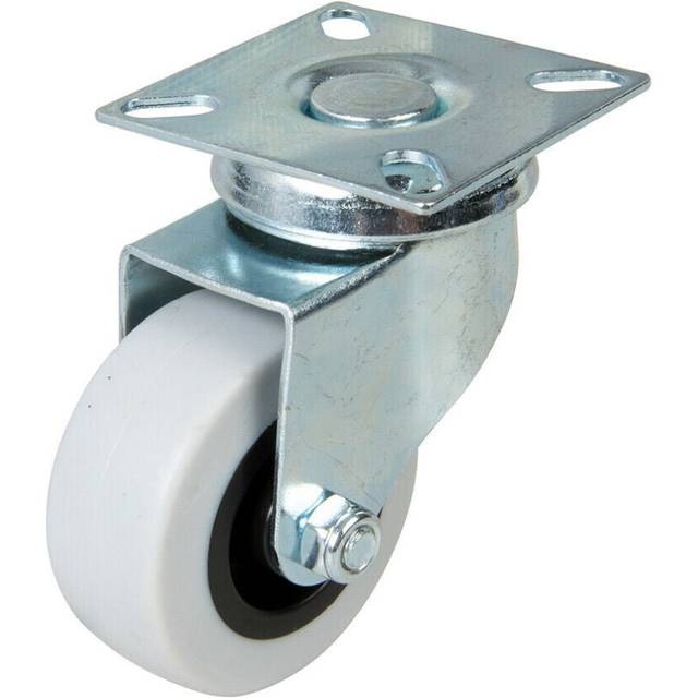 50mm RUBBER Swivel Castor Wheel 50KG Limit Non Marking Replacement Spare Tyre