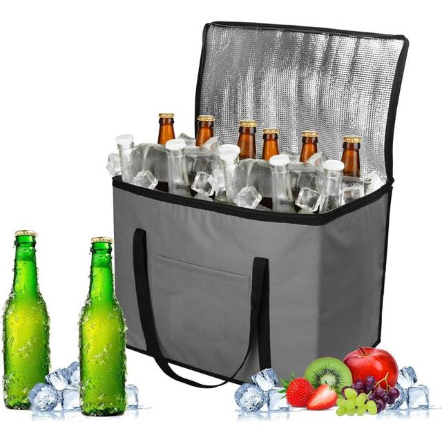 MantraRaj 30L Insulated Cooler Bag Waterproof Leak Resistant Cool Box Lunch Bag With Handle Shoulder Straps & Pocket Thermal Bag