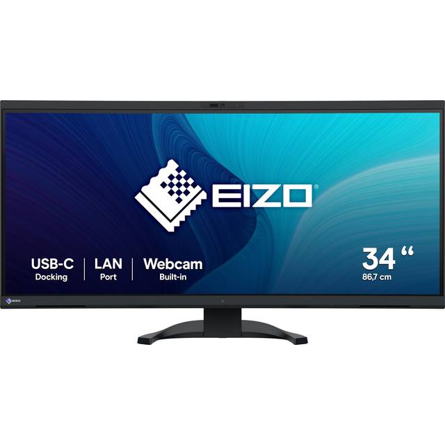 EIZO FlexScan EV3450XC-BK LED display 86.6 cm (34.1") 3440 x 1440 pixels UltraWide Quad HD Black