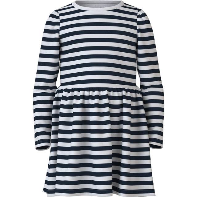 NAME IT Nmfvivia Ls Dress Noos |Vit |116
