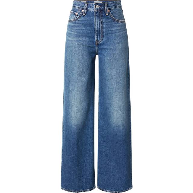 Levi's för kvinnor. A6081-0012 Ribcage jeans med vida ben blå (31/32), Casual, Bomull, Denim - Blå (31/32)