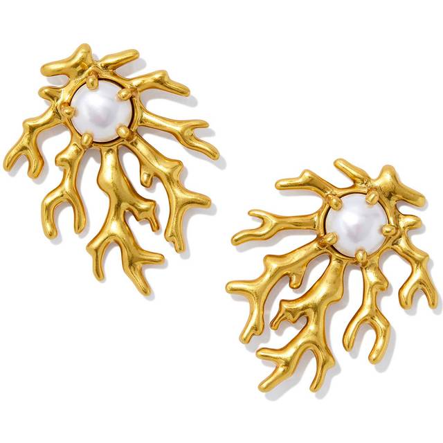 Kendra Scott Shea Pearl Statement Stud Earrings