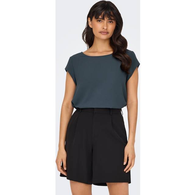Women's T-shirt Only Vic Solid - Bleu - 40