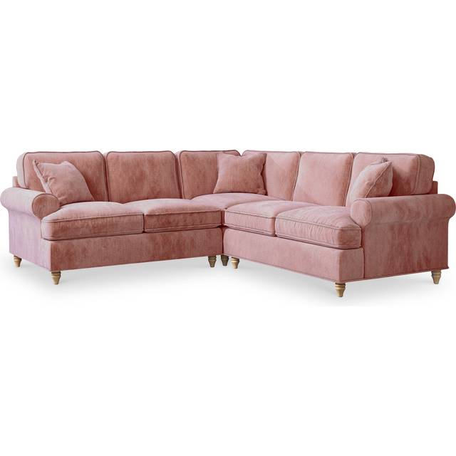 Alfie Large Corner Sofa | 8 Chenille Colours | Express Delivery | Roseland