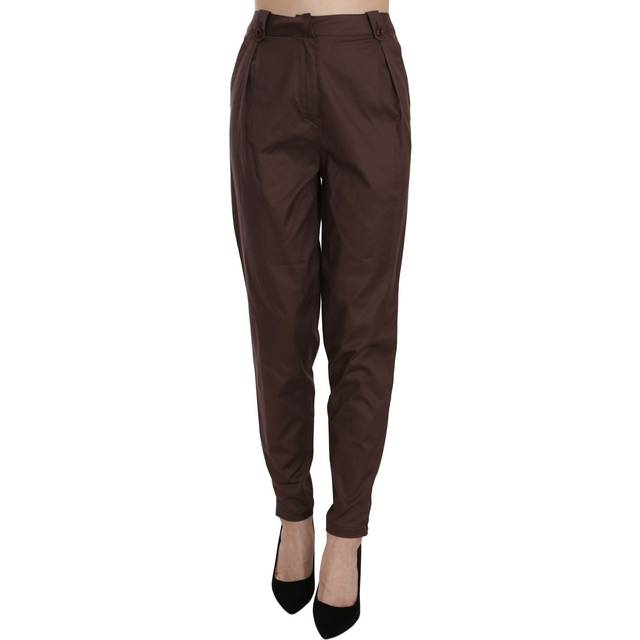 Just Cavalli High Waist Tapered Formal Trousers Pants - IT40|S - Red (IT40|S)