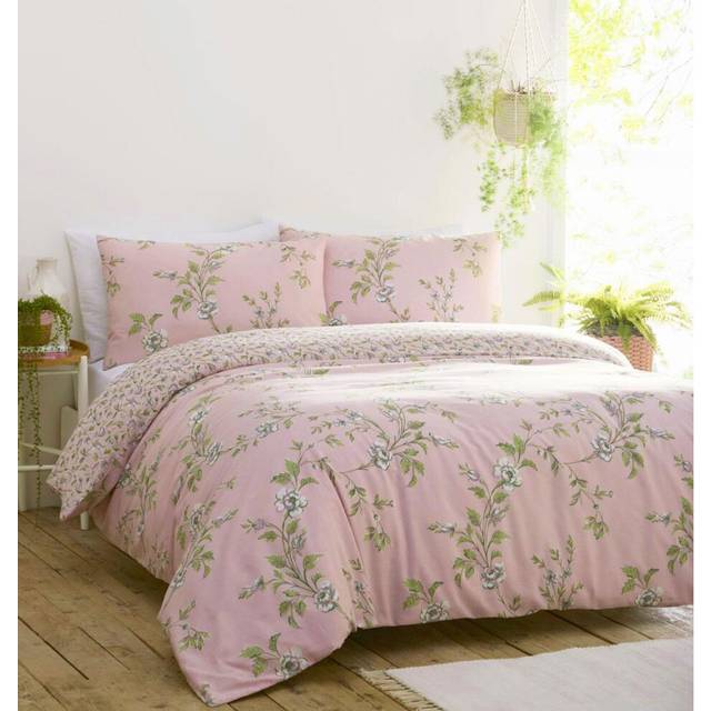 (Super King) Duvet sets blush pink  floral duvet cover set