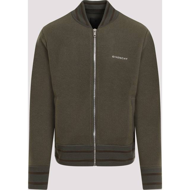 Givenchy, Jacka, Herr, L, Grön ulljacka med 4G-stjärnor - green (L)
