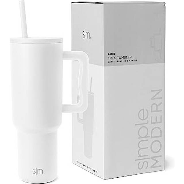 Simple Modern 40 oz Tumbler with Handle and Straw Lid | Insulated Reusable Stainless Steel Water Bottle Travel Mug Iced Coffee Cup | Valentines Gifts