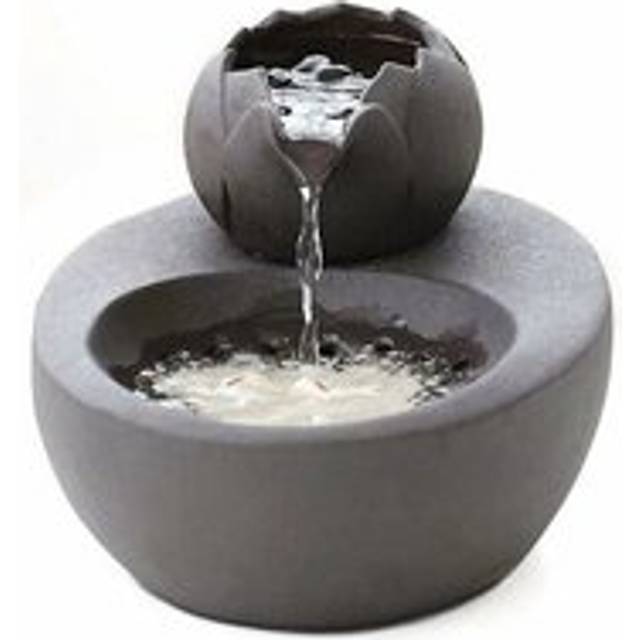 Cat Fountain Ceramic Pet Water Dispenser Lotus Vertical Cat Drinking Fountain Automatic Circulation Filter Water Health and Hygiene Bottom