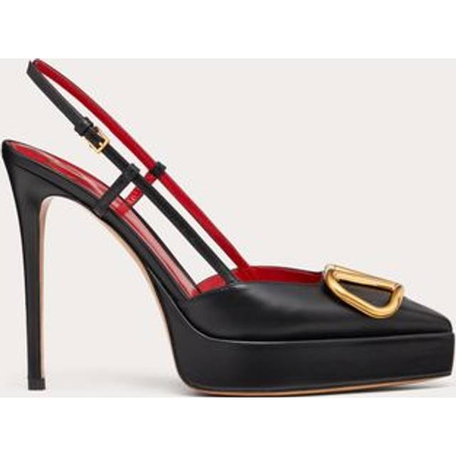 Valentino Vlogo Signature 120 Leather Slingback Pump