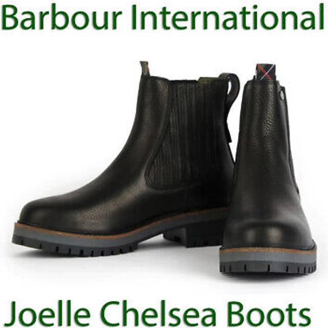 Barbour international joelle chelsea boots leather black ladies