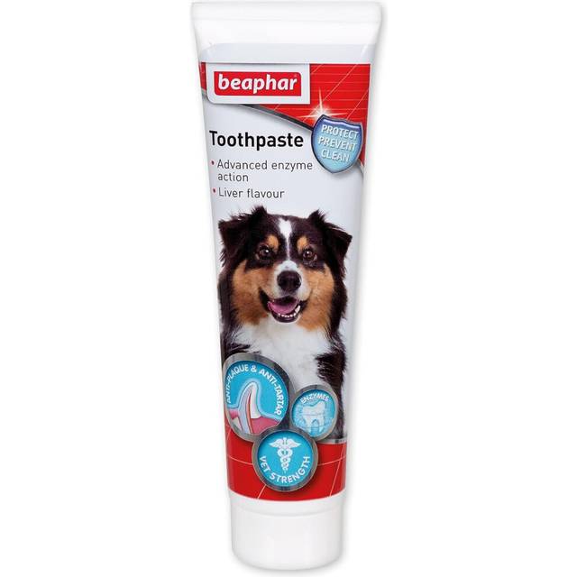 Beaphar | Advanced Dual-Enzyme Toothpaste Dental Care for Dogs & Cats Helps Prevent Bad Breath & Combat Plaque Liver Flavoured 100g Tube