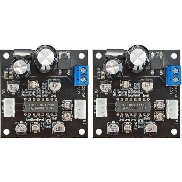2X TA7668 Tape Drive Preamplifier Amplifier Tape Deck Board Magnetic Head Preamp Audio Recorder Desktop Radio DIY