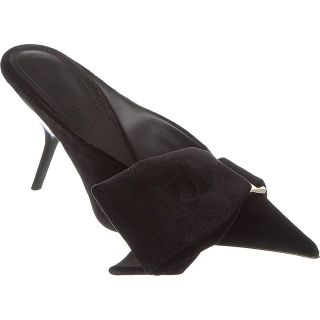 Ferragamo Asymmetric Bow Velvet Pump