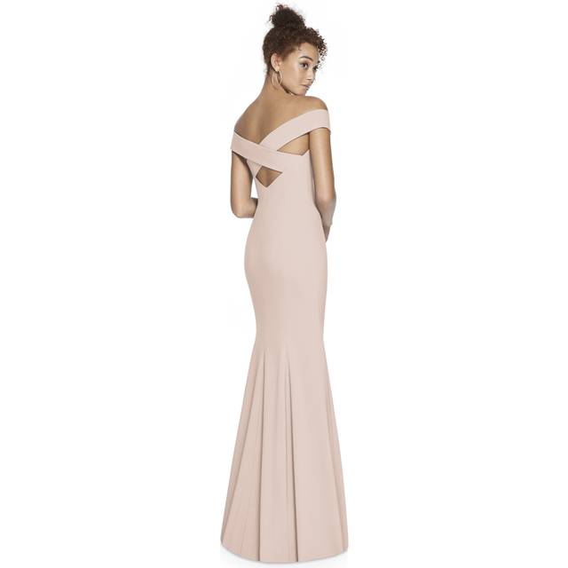 Dessy Collection Off-The-Shoulder Gown