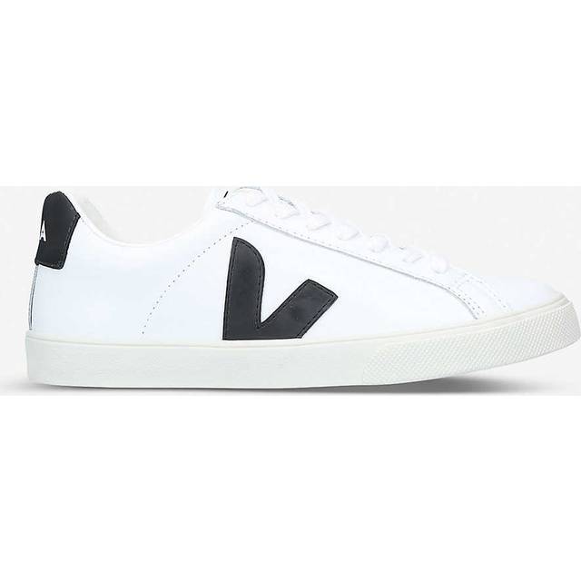 Veja Womens White/blk Women&#39;s Esplar Leather Trainers Eur 35 / 2 Uk Women - WHITE/BLK