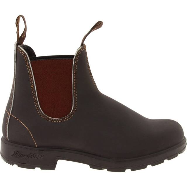 Blundstone Blundstone 500 Water-Resistant Leather Unisex Chelsea Boots - Stout Brown - UK 10.5