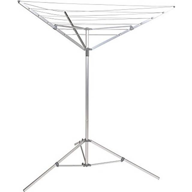 Household Essentials 17125-1 Portable Umbrella Drying Rack | Aluminum | 18-Lines with 64 ft. Clothesline