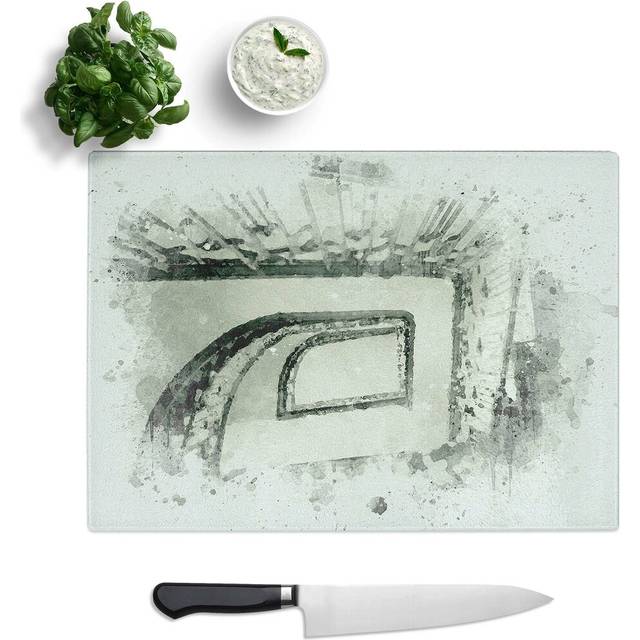 Tempered Glass Staircase Chopping Board (39 cm W x 28.5 cm L)