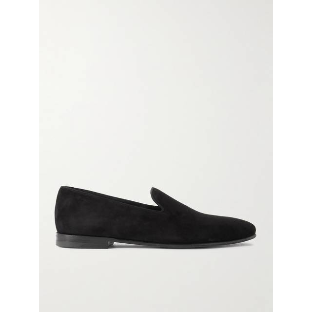 Manolo Blahnik - Mario Suede Loafers - Men - Black - UK 8.5