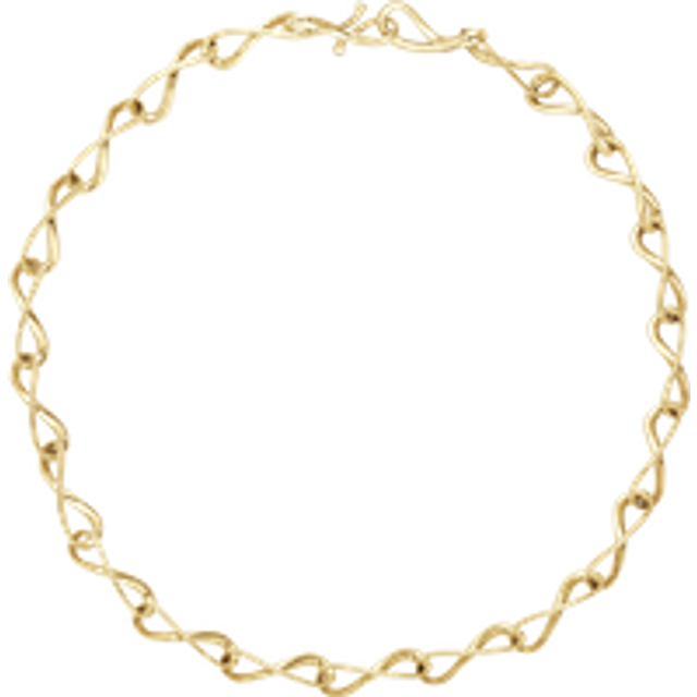 Georg Jensen Infinity 18ct Yellow Gold Diamond Infinity Link Necklace
