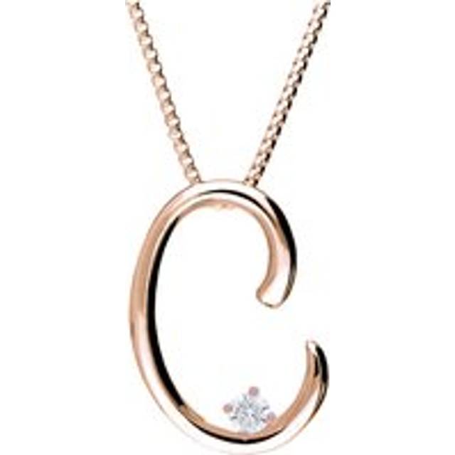 Thomas Sabo Gold Plated Sterling Silver Circle White Zirconia Necklace