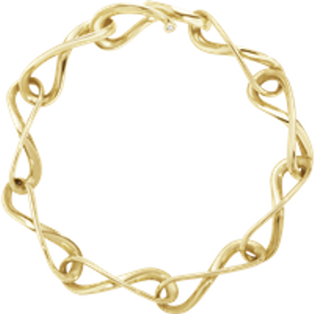 Georg Jensen Infinity 18ct Yellow Gold Diamond Infinity Link Bracelet
