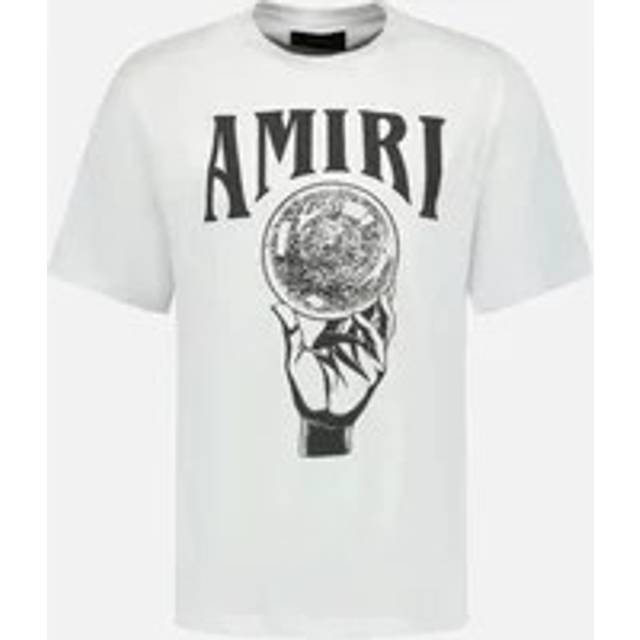 Men's Amiri Crystal Ball Printed T-Shirt in White - Size: 38/Regular