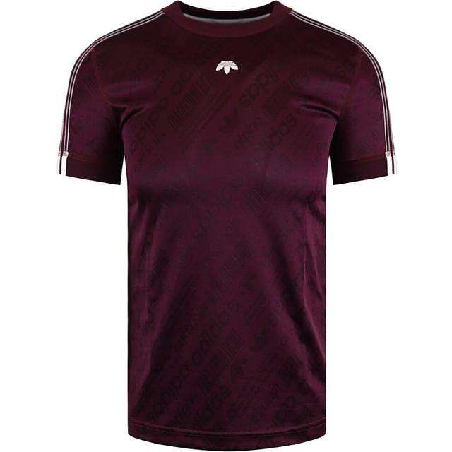 adidas by Alexander Wang Mens Burgundy T-Shirt - Red - Size 2XS