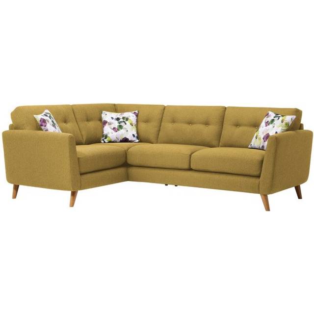 Lime Fabric Sofas - Corner Sofa Right Hand - Evie Range - Oak Furnitureland