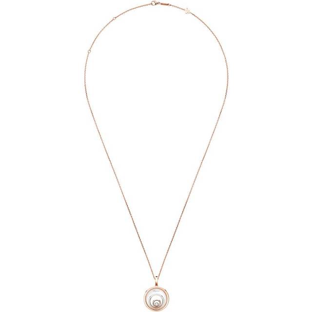Chopard Rose Gold and Diamond Happy Spirit Necklace - One size