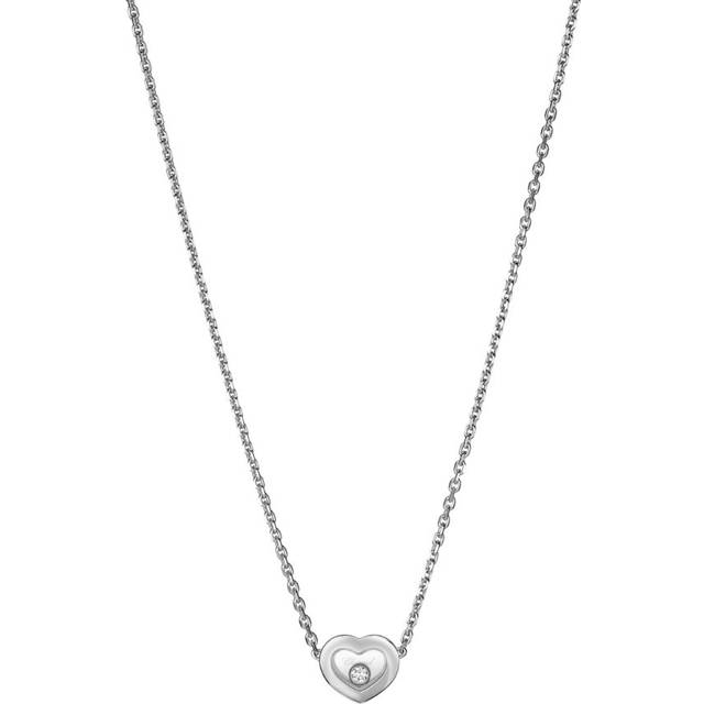 Chopard White Gold and Diamond Happy Diamonds Icons Necklace - One size