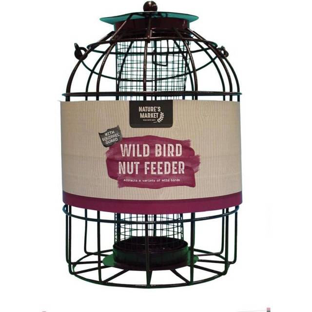 12 x Wild Bird Hanging Nut Feeder with Squirrel Guard