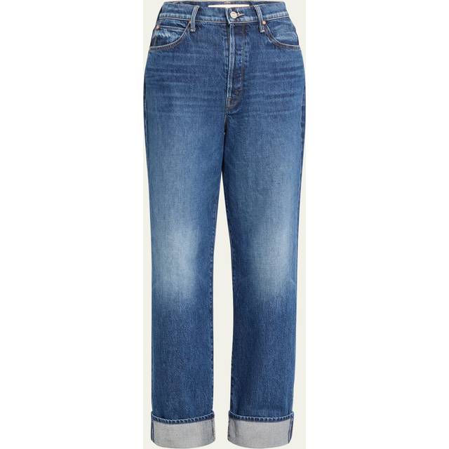 MOTHER The Spitfire Nerdy Cuff Did You Bring Me Anything Straight Leg Jean