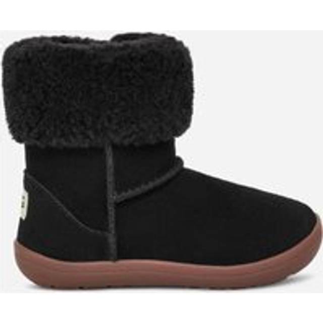 UGG® Sammee Boot for Kids in Black, Size 7, Leather/Polyester/Wool