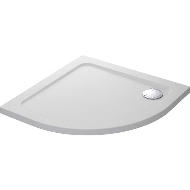 Mira Flight Safe Quadrant Shower Tray 1000 x 1000mm in White Acrylic Stone Resin