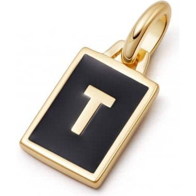 Alphabet Initial 18ct Gold Plated T Charm P#T_GP