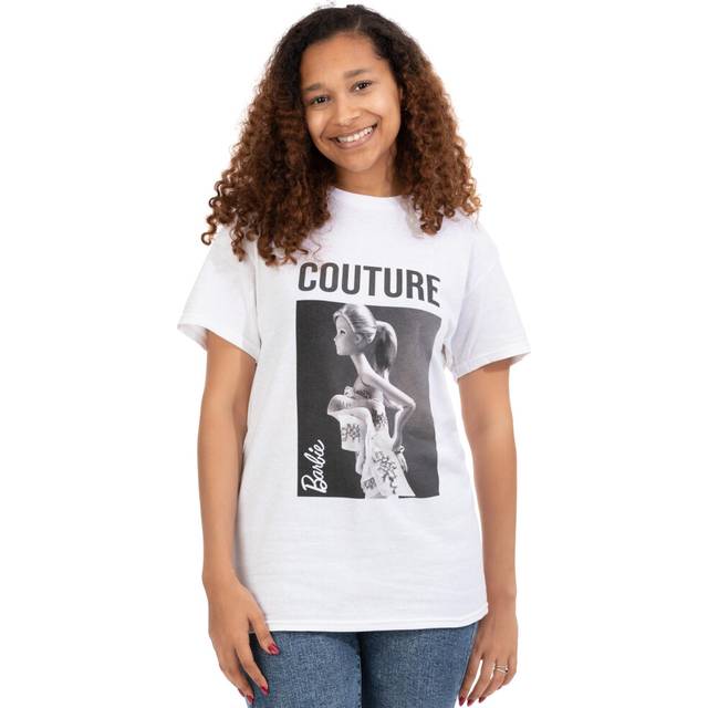 (Medium) Barbie Short Sleeved T-Shirt (Womens White)