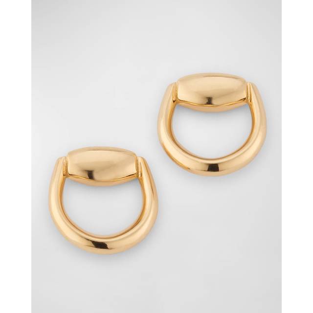 Gucci Womens Gold Horsebit 18ct Yellow-gold Stud Earrings 1 Size - GOLD