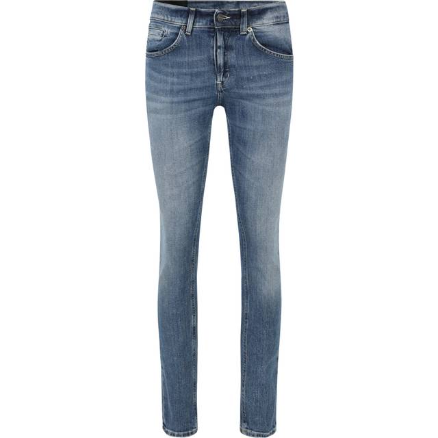 Dondup, Jeans, Herr, W31, Bomull, Skinny Jeans med Upprullade Slag - blue (W31)