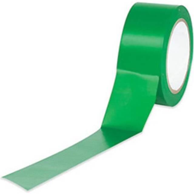 2 in. x 36 yds. Green Solid Vinyl Safety Tape - Green