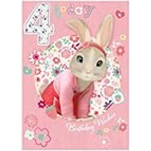 Peter Rabbit Age 4 Birthday Card