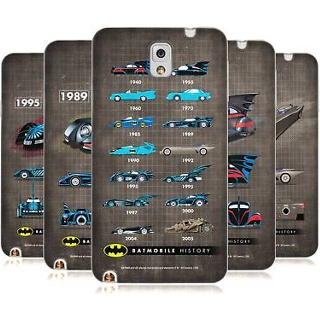 Official batman dc comics batmobile history soft gel case for samsung phones 2