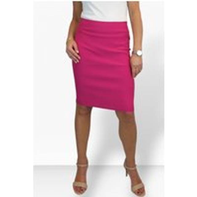 Stretch Bodycon Pencil Skirt - Fuchsia - 12