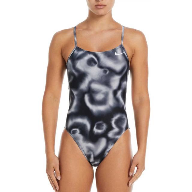 Women's 1-piece swimsuit Nike Hydrastrong Digi Haze - Noir