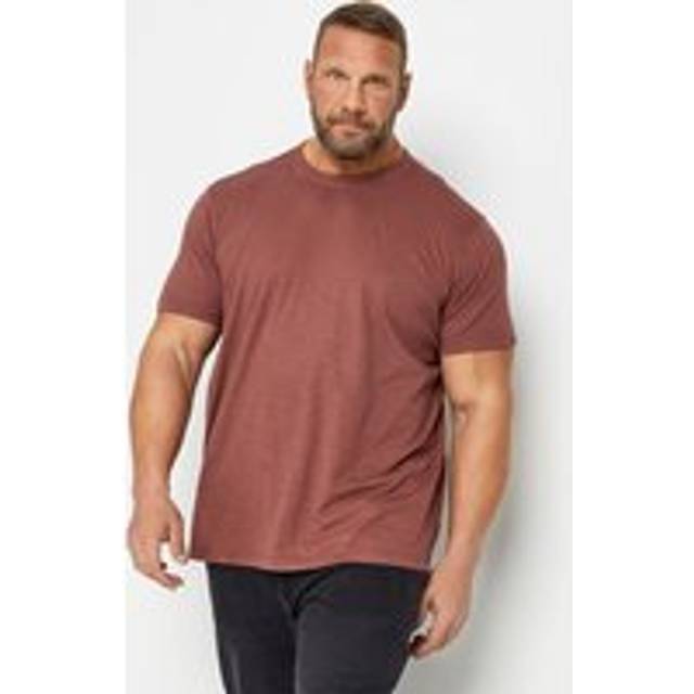 Size Xl Mens Badrhino Big & Tall Wine Red Slub Tshirt Big & Tall - XL