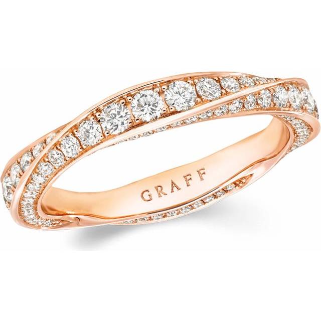 Graff Rose Gold and Diamond Spiral Ring - 48