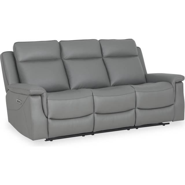 Denbor Real Leather Electric Reclining 3 Seater Sofa for Living Room