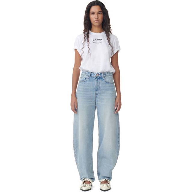 GANNI Blue Stary Jeans - 565 Light Blue Vinta - WAIST US 24x32
